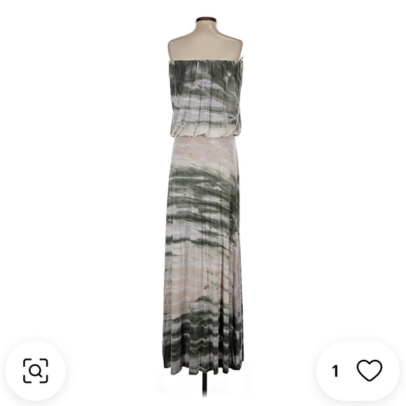 ⭐️Host Pick⭐️ Young Fabulous & Broke Tie Dye Strapless Maxi Dress - Picture 3 of 10